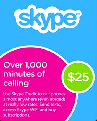 Tarjeta Skype $25 USA