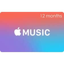 Apple Music Gift Card 12 months membership USA